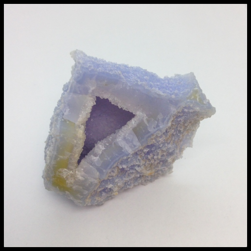Blue Chalcedony Crystal Geode 210g