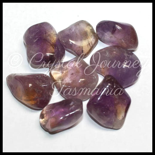 Ametrine Crystal Tumbled Stones