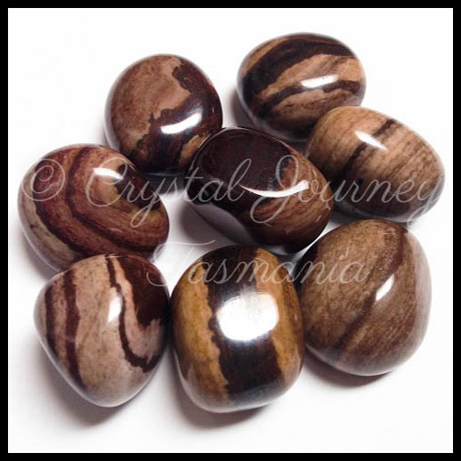 Chocolate Jasper Crystal Tumbled Stone