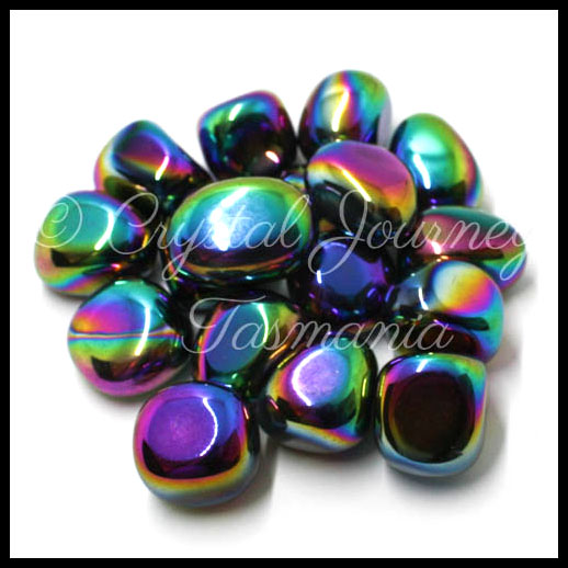 Titanium Aura Quartz Crystal Tumbled Stone